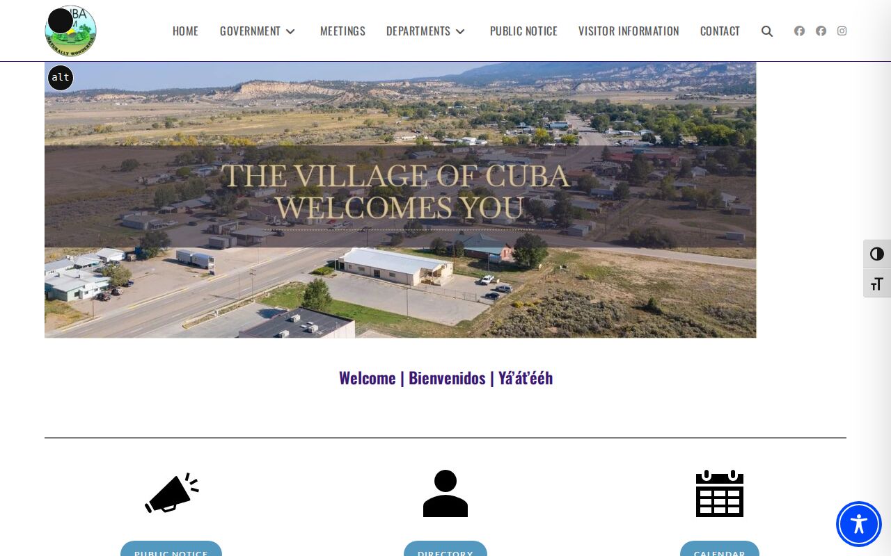 Sandoval County court schedule reference for Cuba village court contacts